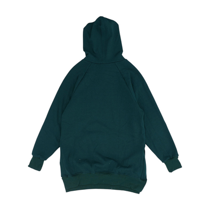 Green Solid Hoodie Pullover