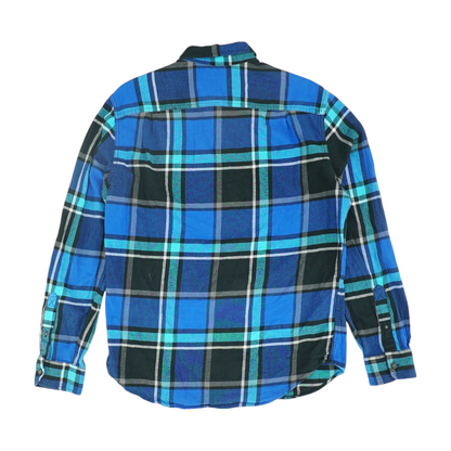 Blue Plaid Flannel Button Down