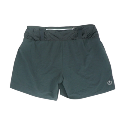 Black Solid Active Shorts