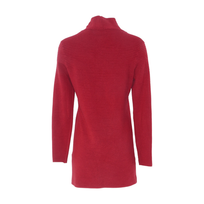 Red Striped Cardigan Sweater