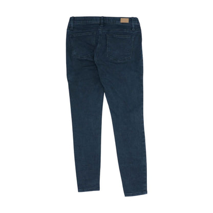 Black Mid Rise Slim Leg Jeans