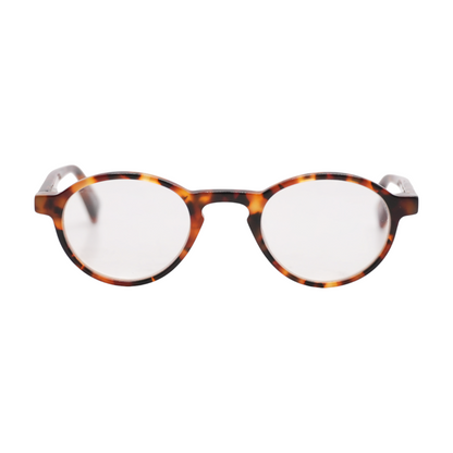 Tortoise Board Stiff Round Prescription Eyewear