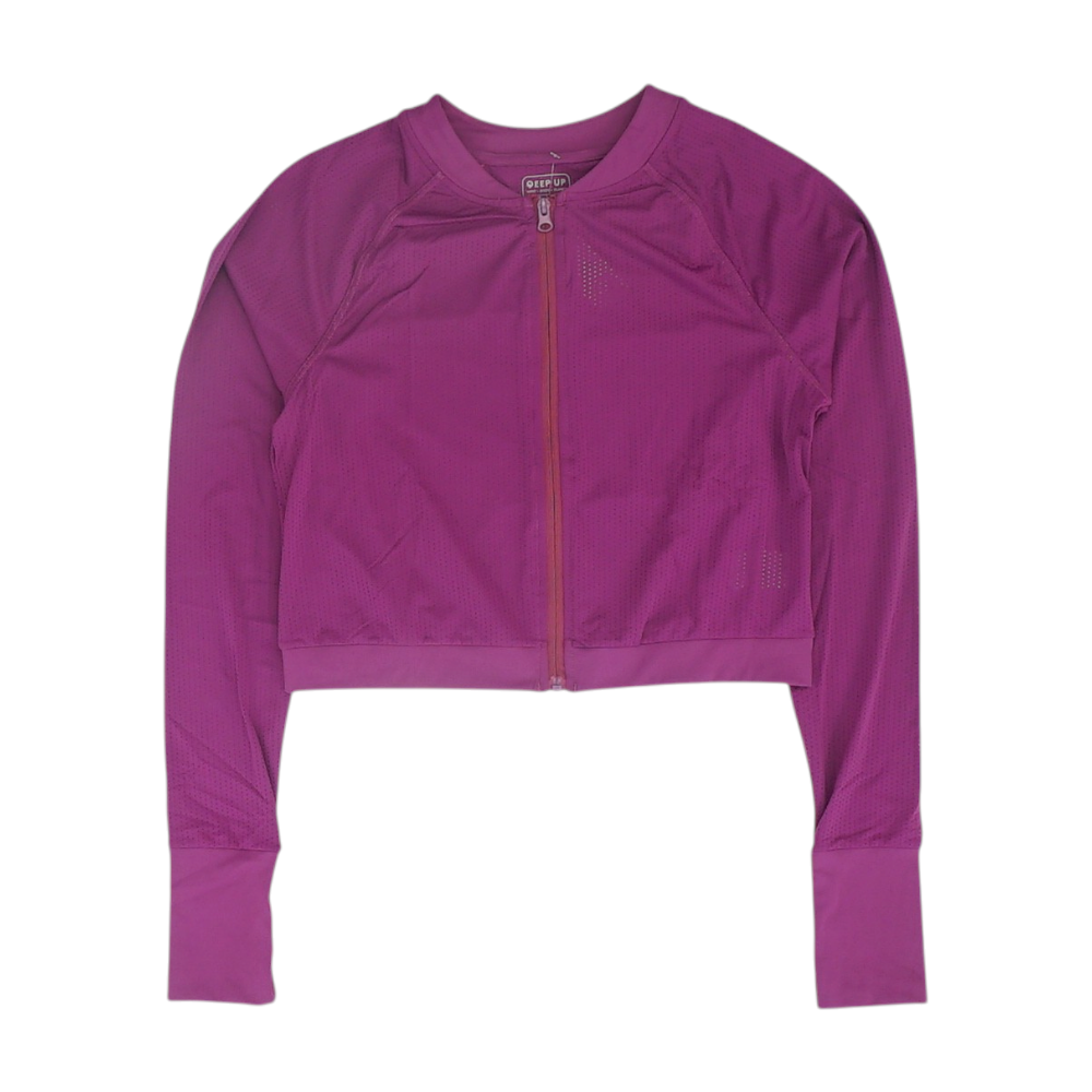 Purple Solid Active Jacket