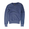 Blue Solid Sweatshirt Pullover