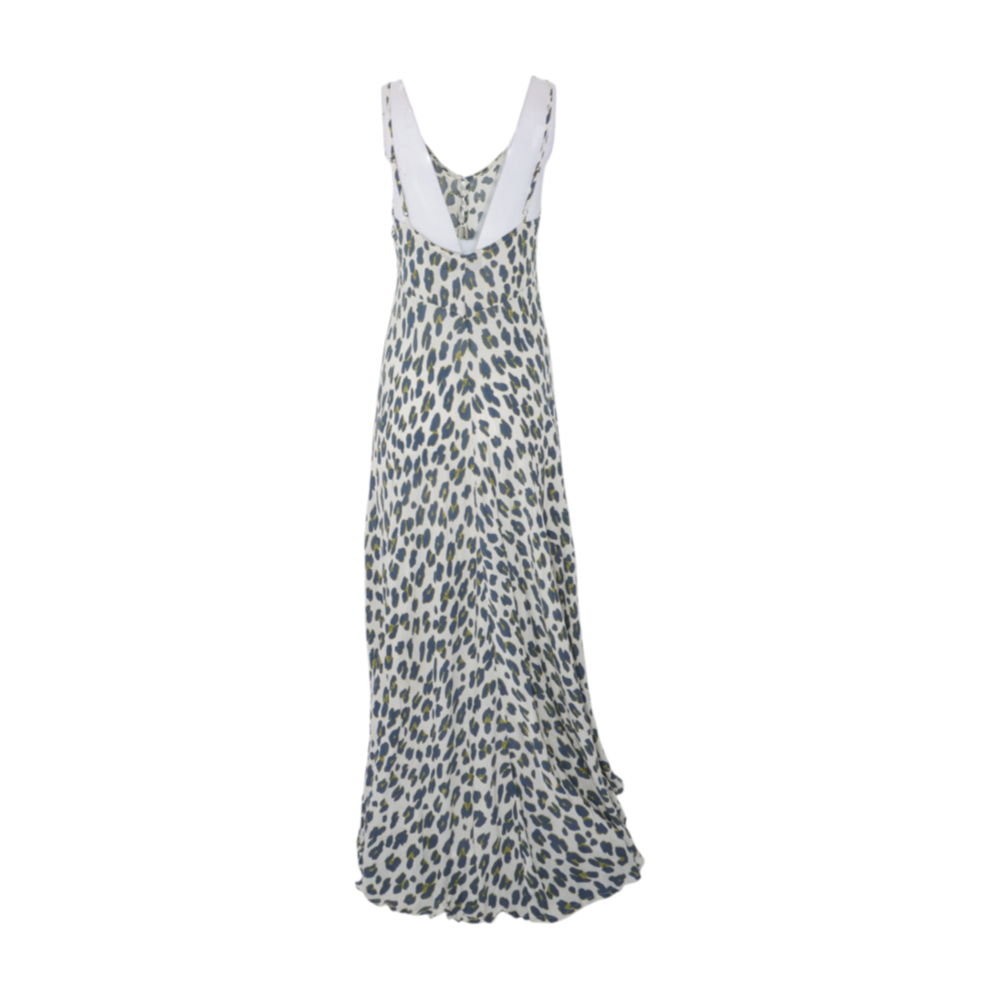 Beige Animal Print Maxi Dress
