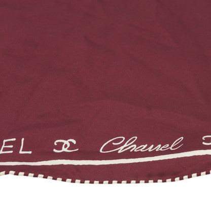 Burgundy Silk Twill Scarf