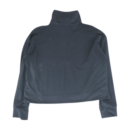 Black Solid 1/4 Zip Pullover