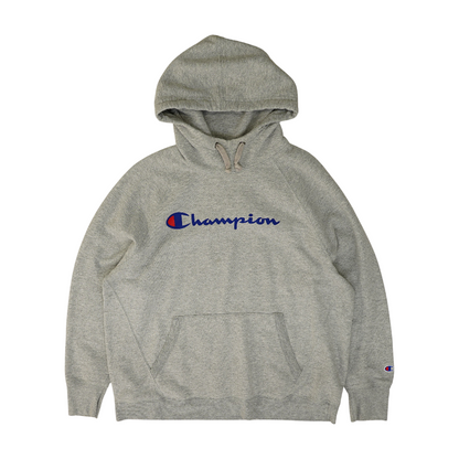 Gray Plus Solid Hoodie Pullover
