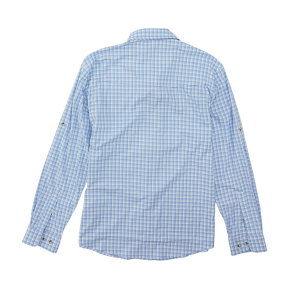Blue Check Outdoor Button Down