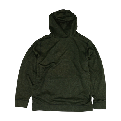 Green Solid Hoodie Pullover
