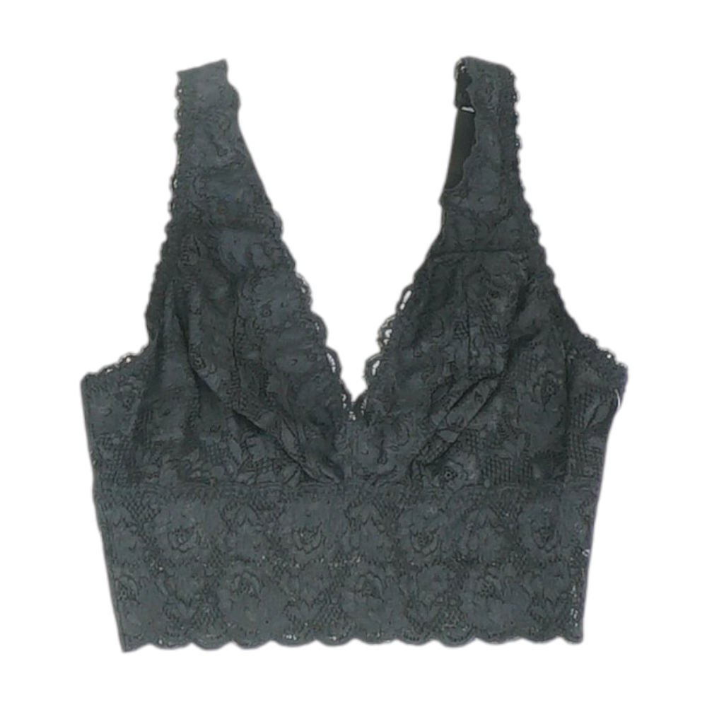 Black Floral Bralette