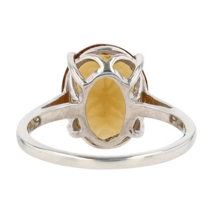 Sterling Silver Quartz Fashion Ring