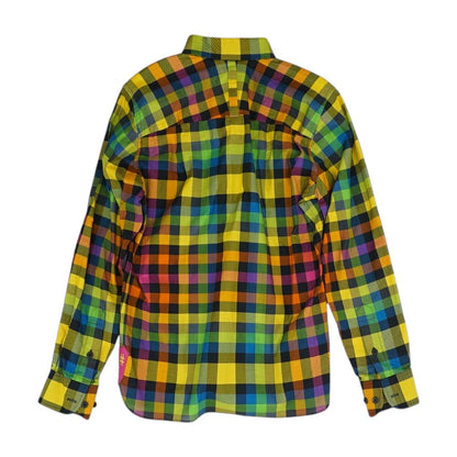 Multi Plaid Long Sleeve Button Down