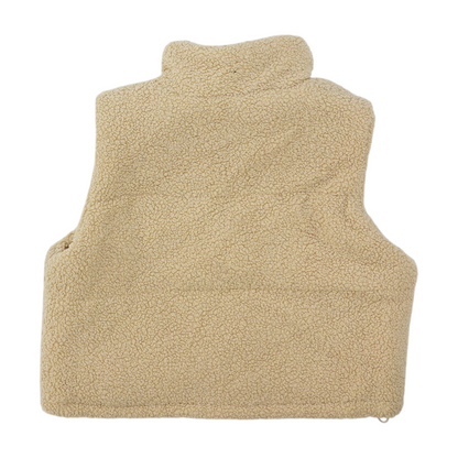 Beige Solid Vest