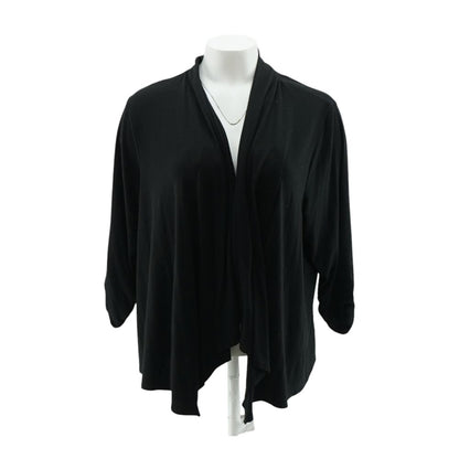 Black Solid Cardigan Sweater