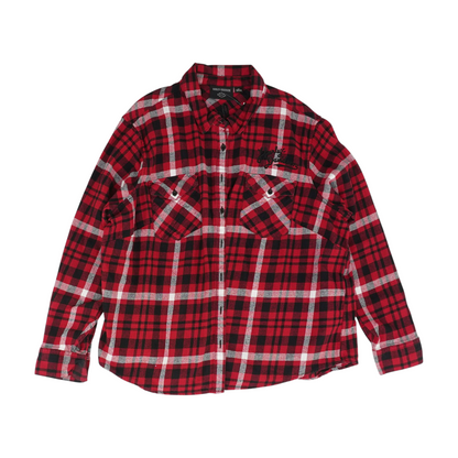 Red Plaid Flannel Button Down