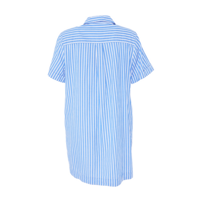 Blue Striped Mini Dress