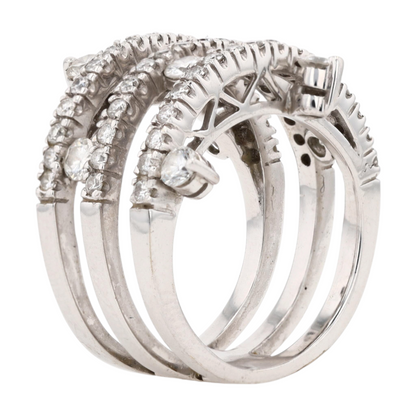 1 ctw 18K White Gold Diamond Fashion Ring – Image 5