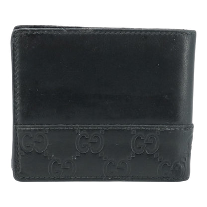 Black Guccissima Leather Bifold Wallet