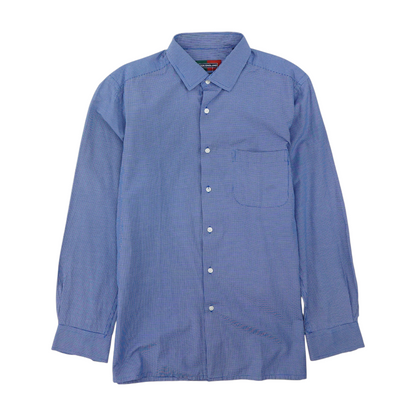 Blue Check Long Sleeve Button Down