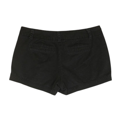 Black Solid Chino Shorts