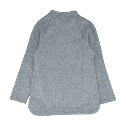 Gray Chevron Pullover Sweater