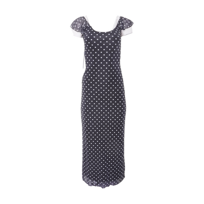 Black Polka Dot Maxi Dress