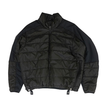 Black Solid Puffer Jacket