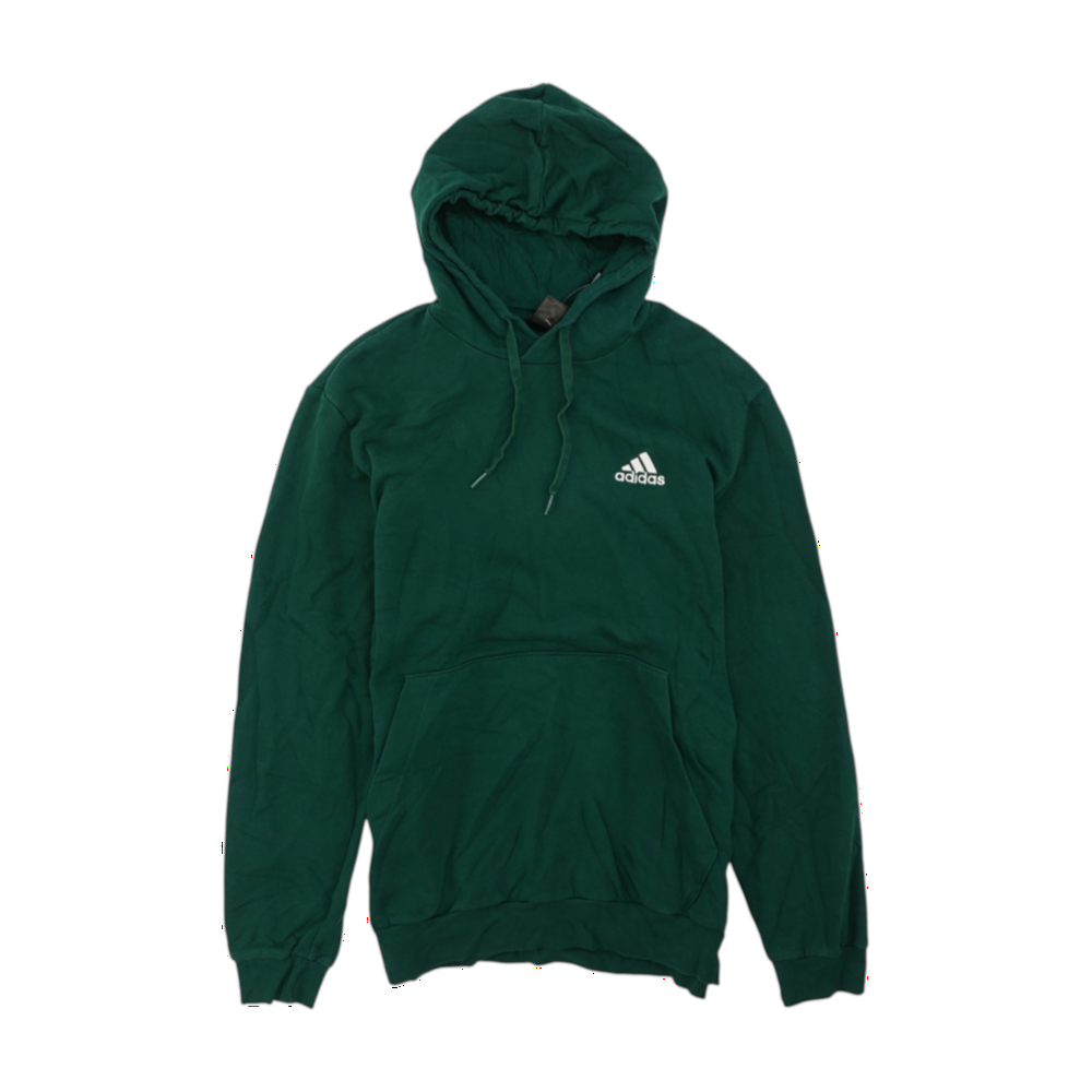 Green Solid Hoodie Pullover