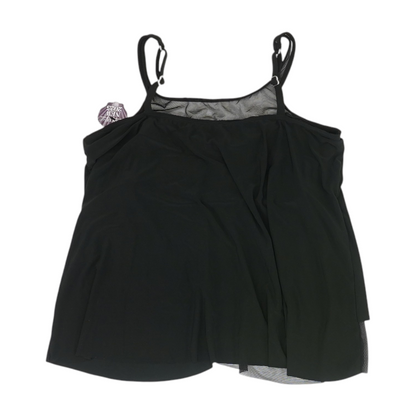 Black Plus Swim Top