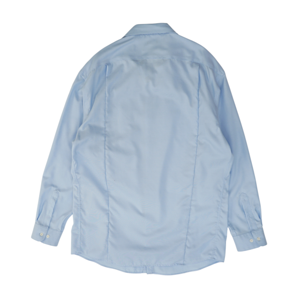 Blue Tall Solid Long Sleeve Button Down