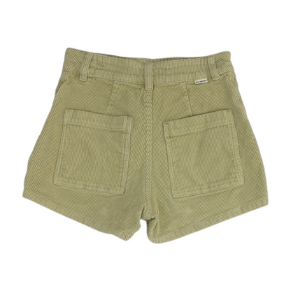 Green Solid Chino Shorts