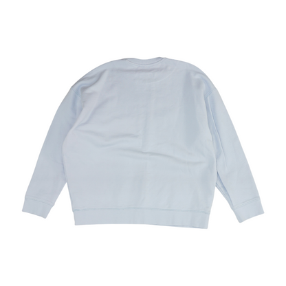 Blue Solid Sweatshirt Pullover