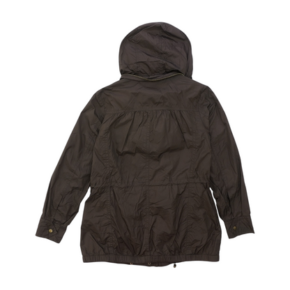 Brown Solid Rain Jacket