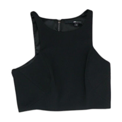 Black Solid Sleeveless Blouse
