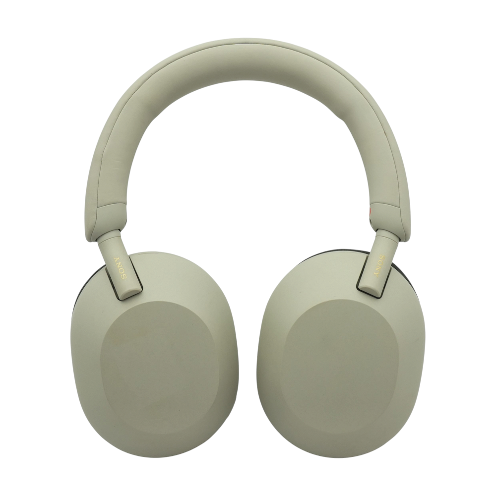 Silver WH-1000XM5 Noise Cancelling Headphones With Black Earpads