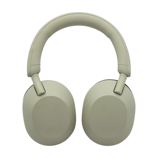Silver WH-1000XM5 Noise Cancelling Headphones With Black Earpads