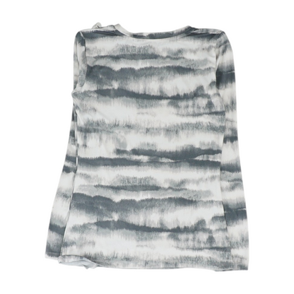 White Tie-Dye Blouse