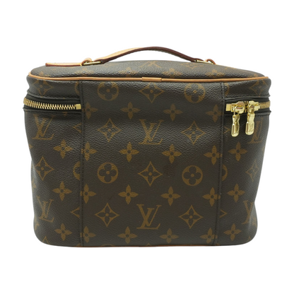 Brown Nice BB Vanity Case in Monogram Coated Canvas