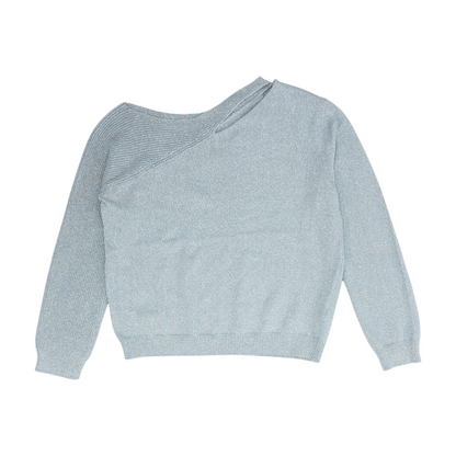 Silver Pullover Sweater