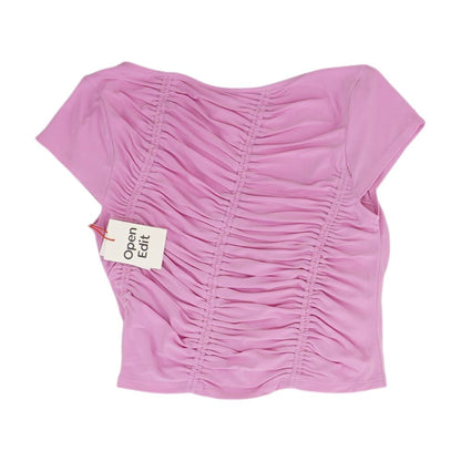 Purple Cropped Blouse