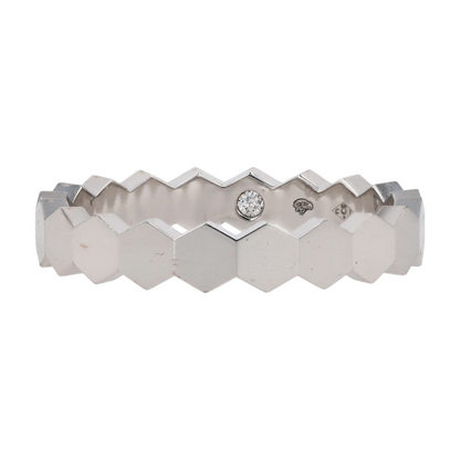 18K White Gold Band Ring