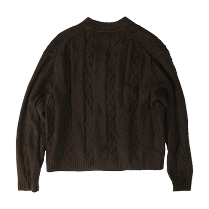Brown Cardigan Sweater