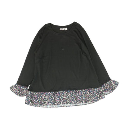 Black Crewneck Knit Top