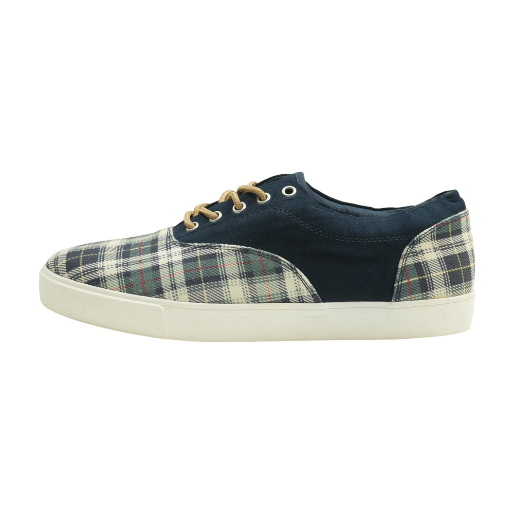 Navy Lace-Up Casual Shoes