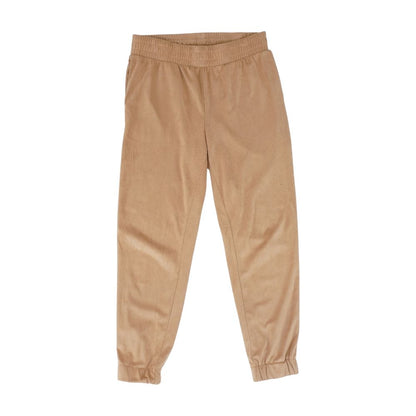 Brown Solid Sweatpants Pants