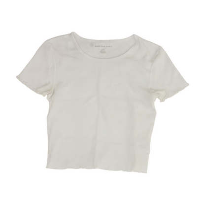 White Cropped Blouse