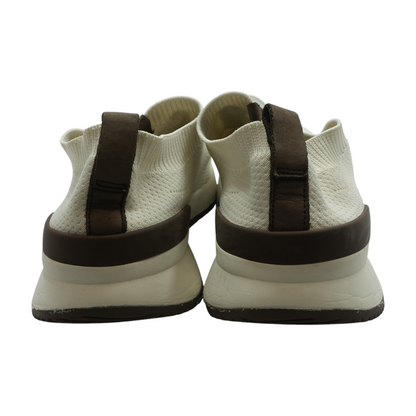 White Low-Top Athletic Shoes