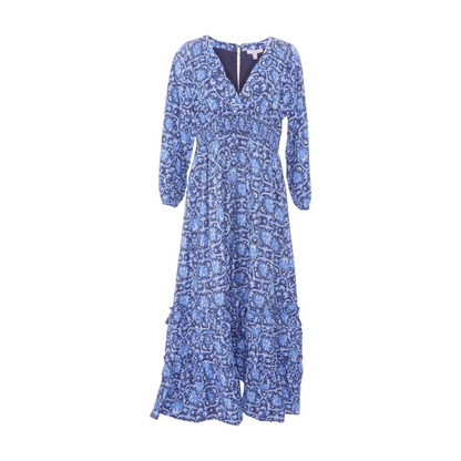 Blue Floral Maxi Dress