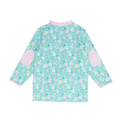 Green Floral Blouse